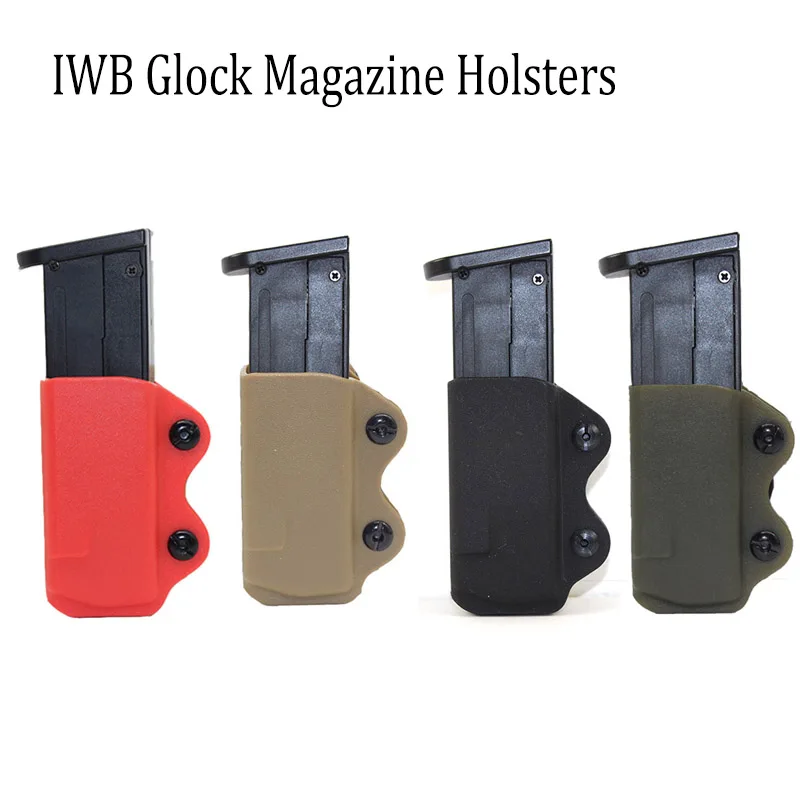 

Kydex IWB/OWB Magazine Pouch Case for Glock 17 19 23 26 27 31 32 33 G2C Airsoft Pistol Mag Pouch Holster Concealed Carry