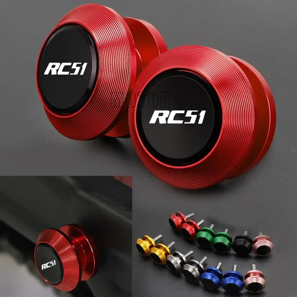 

RC 51 2000 2001 2002 2003 2004 2005 2006 винтовой слайдер аксессуары для мотоциклов алюминий 8 мм катушки подставки для HONDA RC51