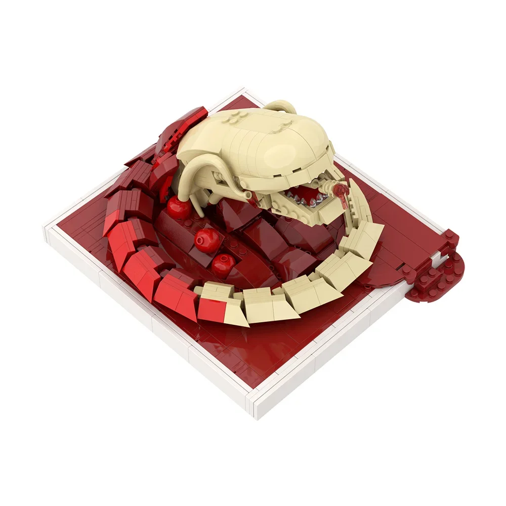 Фото Gobricks MOC Xenomorph Chestburster Строительные блоки Чужой монстр Chestburster Кирпичи Модель Facehuggers Блоки Игрушка в подарок №4