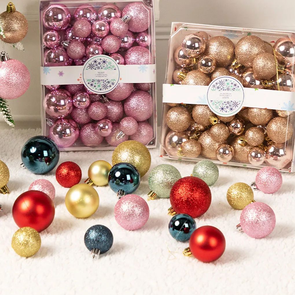 44 шт. 3/4/5 см рождественские шары украшения подвесные елочные подвески для