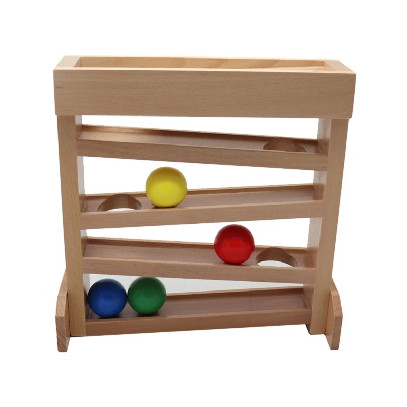 

Ball Run Track Montessori Educational Toy Visual Tracking Toy Ball Running Game Cognition Early Educational Toy