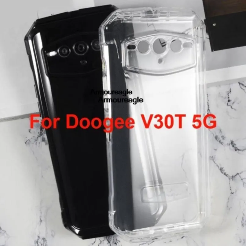 Черный тонкий чехол для телефона doogee v30t 5g защитный из мягкого ТПУ защитная пленка