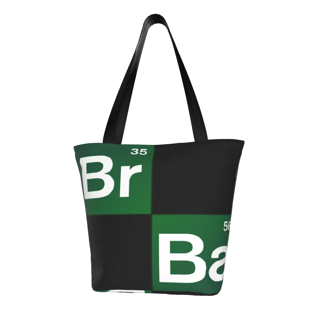 

Fashion Breaking Bad Elements Shopping Tote Bags Reusable Heisenberg TV Show Canvas Groceries Shoulder Shopper Bag