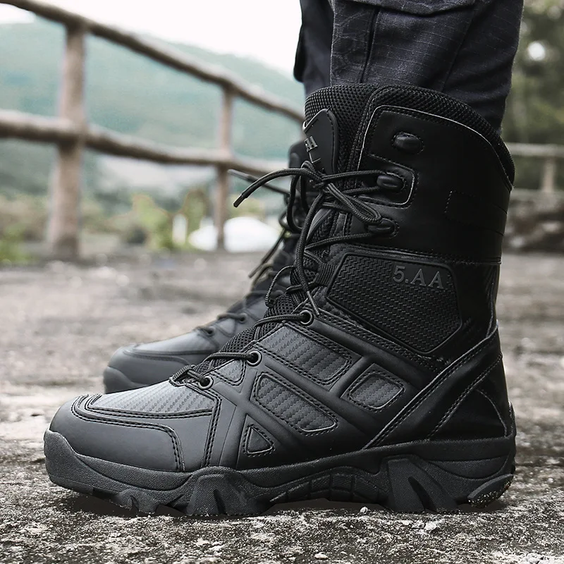 

Military Boots Men Large Size Outdoor Mountaineering Training Combat Boots Men's Military Training Shoes