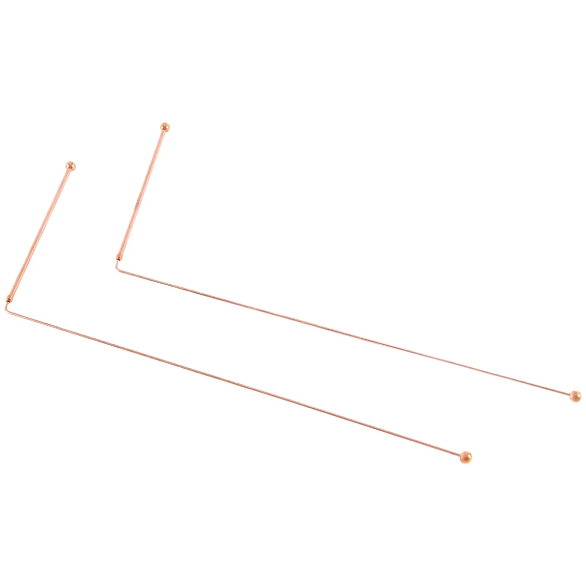Медные лозоходные стержни - 99 9% чистая медь 2 шт. гадальные детектор волнения