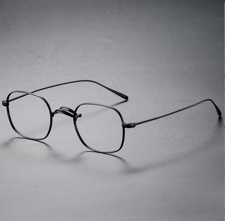 

Оправа для очков из чистого титана, женские винтажные оптические очки, сменные линзы, ультралегкие очки по рецепту в стиле ретро для мужчин