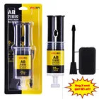 Супержидкий клей AB высокой емкости, 25 мл, 5 минут отверждения, для офиса и дома, стеклянный, металлический, резиновый, фотоклей