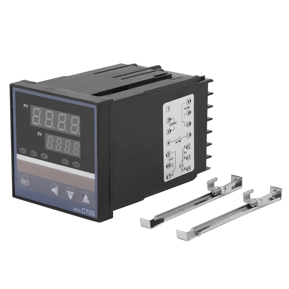 

REX-C700 0-400℃ Digital PID Temperature Controller Thermocouple Input Relay Output 220V