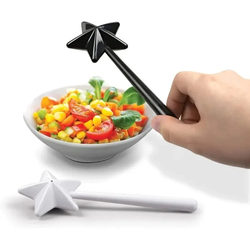 

Fashion Portable Star Shaped Seasoning Wand Wand Salt Pepper Shaker Multifunctional Spices Shaker Container Tool