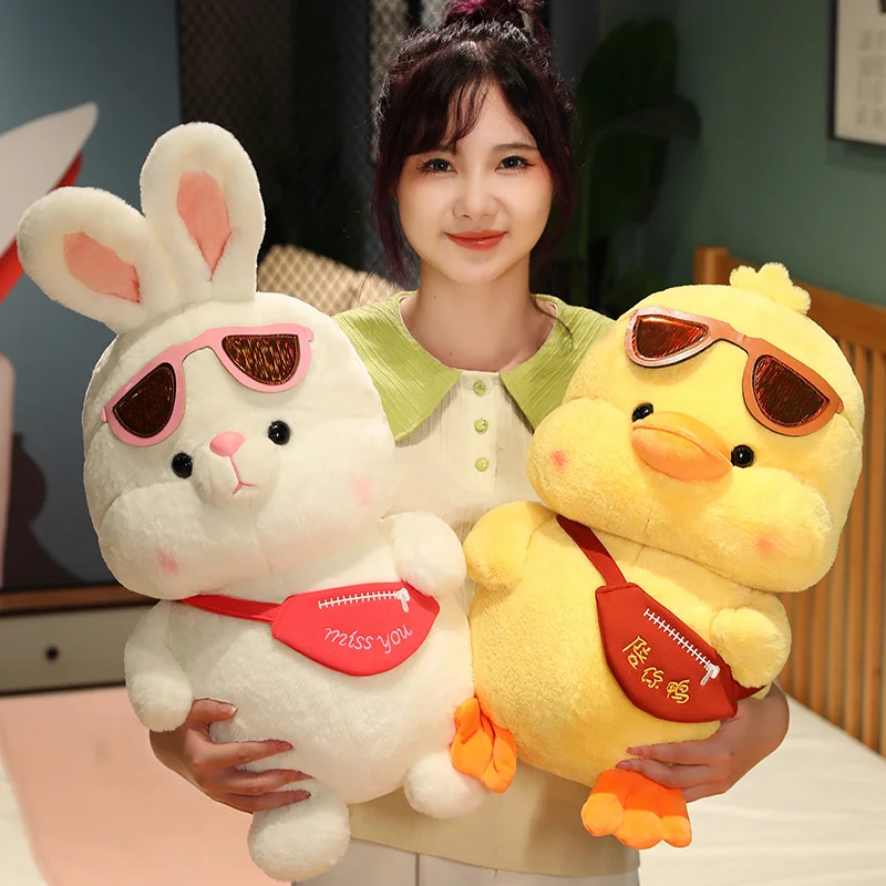 

Cute Rabbit Duck Plush Toy Stuffed Soft Lovely Handsome Bunny Animal Dolls Pillow Home Decor Birthday Gift for Children Girls