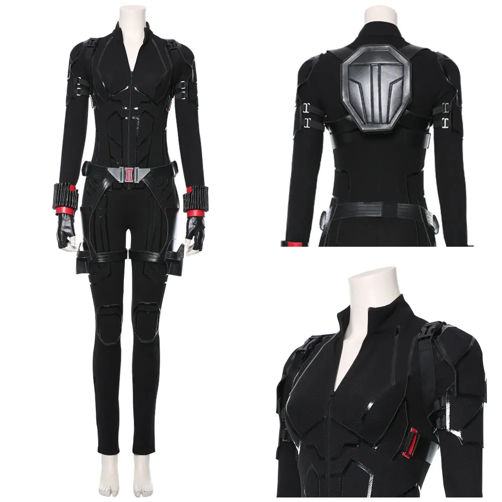 

Natasha Romanoff Cosplay Costume Movie Endgame Jumpsuit Halloween Carnival Party Suit For Women Ladies