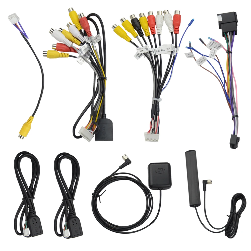 Микрофон USB GPS камера заднего вида RCA Выход AUX слот для SIM-карты - Цена: 633.58
