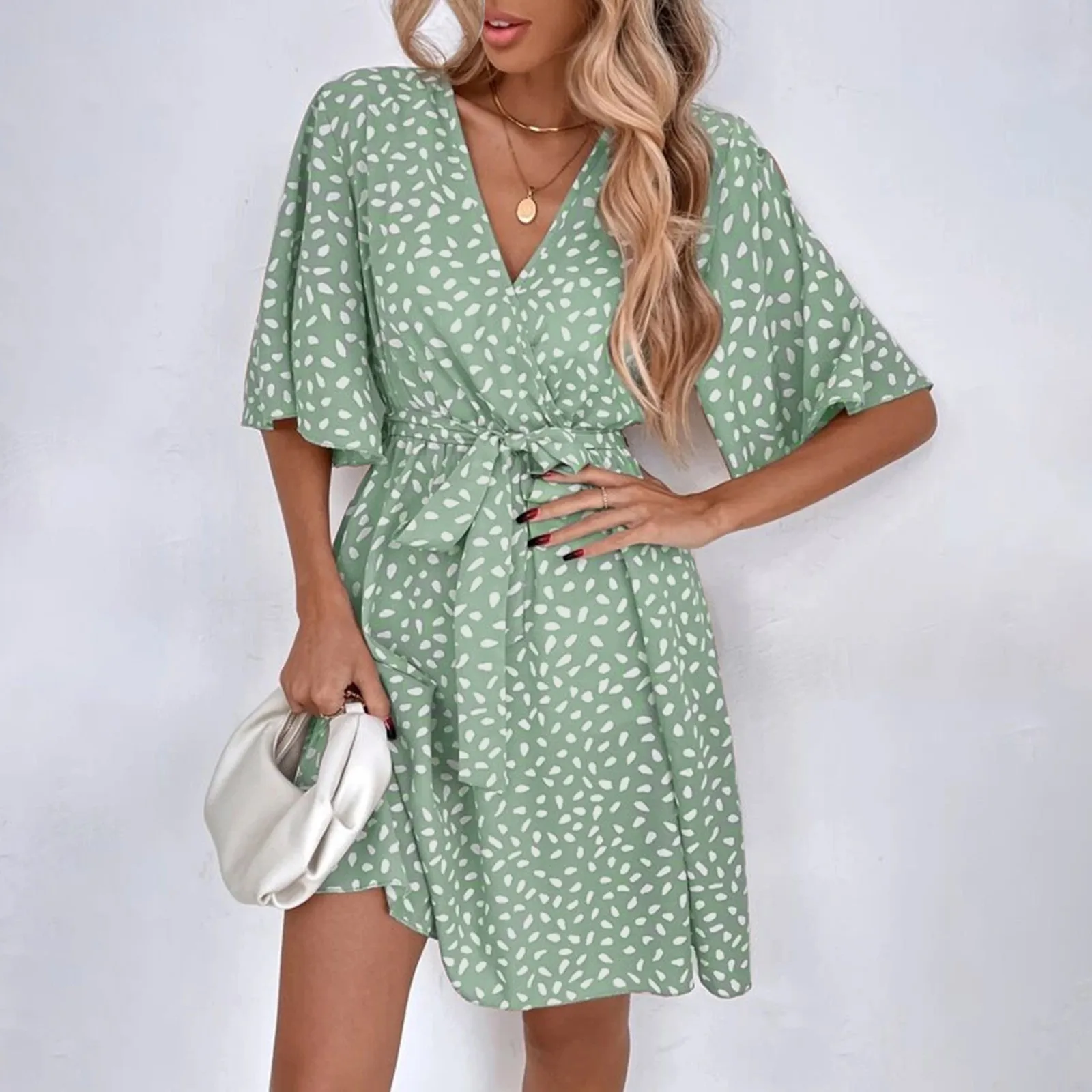 Dress Wrap Womens Maxi Dress 