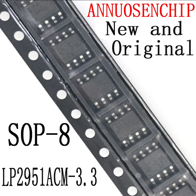 10 шт., новые и оригинальные SOP8 LP2951ACM LP2951 SOP-8 2951A см 3,3 дюйма