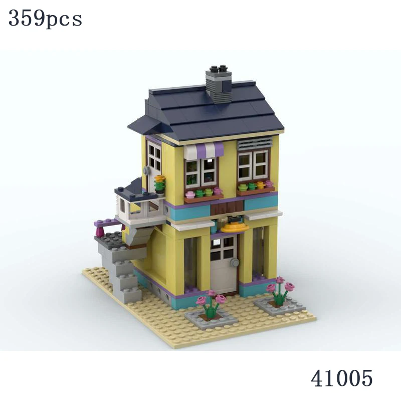 

Creative Street View Series New Lake High School DIY Two-story House MOC Toys for Children Friends Birthday Christmas Gifts Kit
