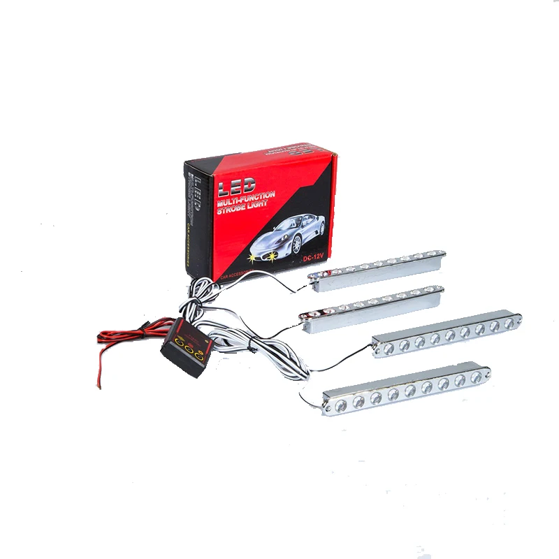 

Светодиодный фонарь 4x9, красный/белый-синий/белый 54 Вт/светильник