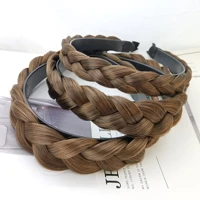 wig two strand braided headband korean style headdress twisted braided hairdband hair accessories woman for plus size wholesale