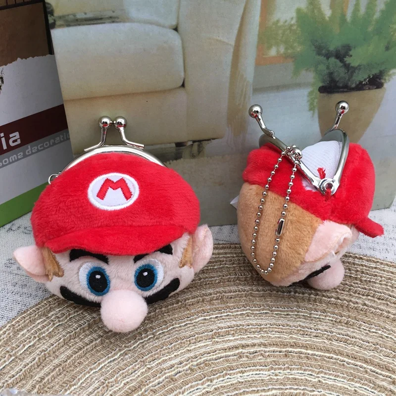 Брелок Super Mario Bros игрушки мультяшный плюшевый кошелек для монет аниме-фигурки