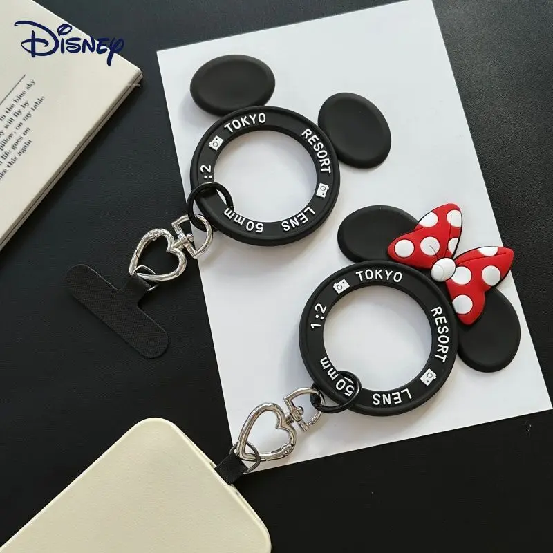 Фото Милый креативный 3D-брелок Disney Mickey для телефона, украшение для сумки, палитра цветов в стиле дофамин, кавайный подарок на праздник №1