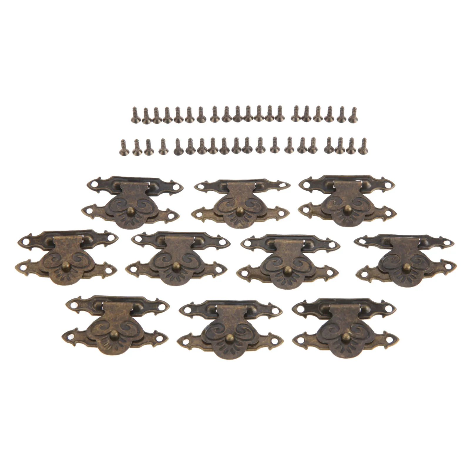 DRELD 10 шт. античный латунный/золотой деревянный замок застежка для ювелирных