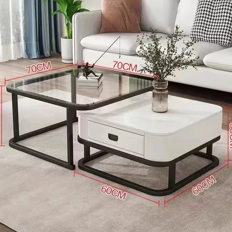 Роскошные скандинавские журнальные стеклянные столики современный дизайн