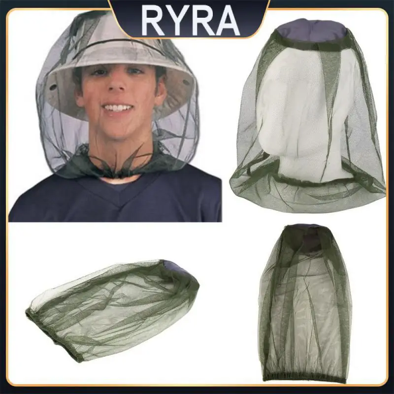 

1pc Outdoor Fishing Cap Midge Mosquito Insect Hat Fishing Hat Bug Mesh Head Net Face Protector Travel Camping Cap Hat Repellents