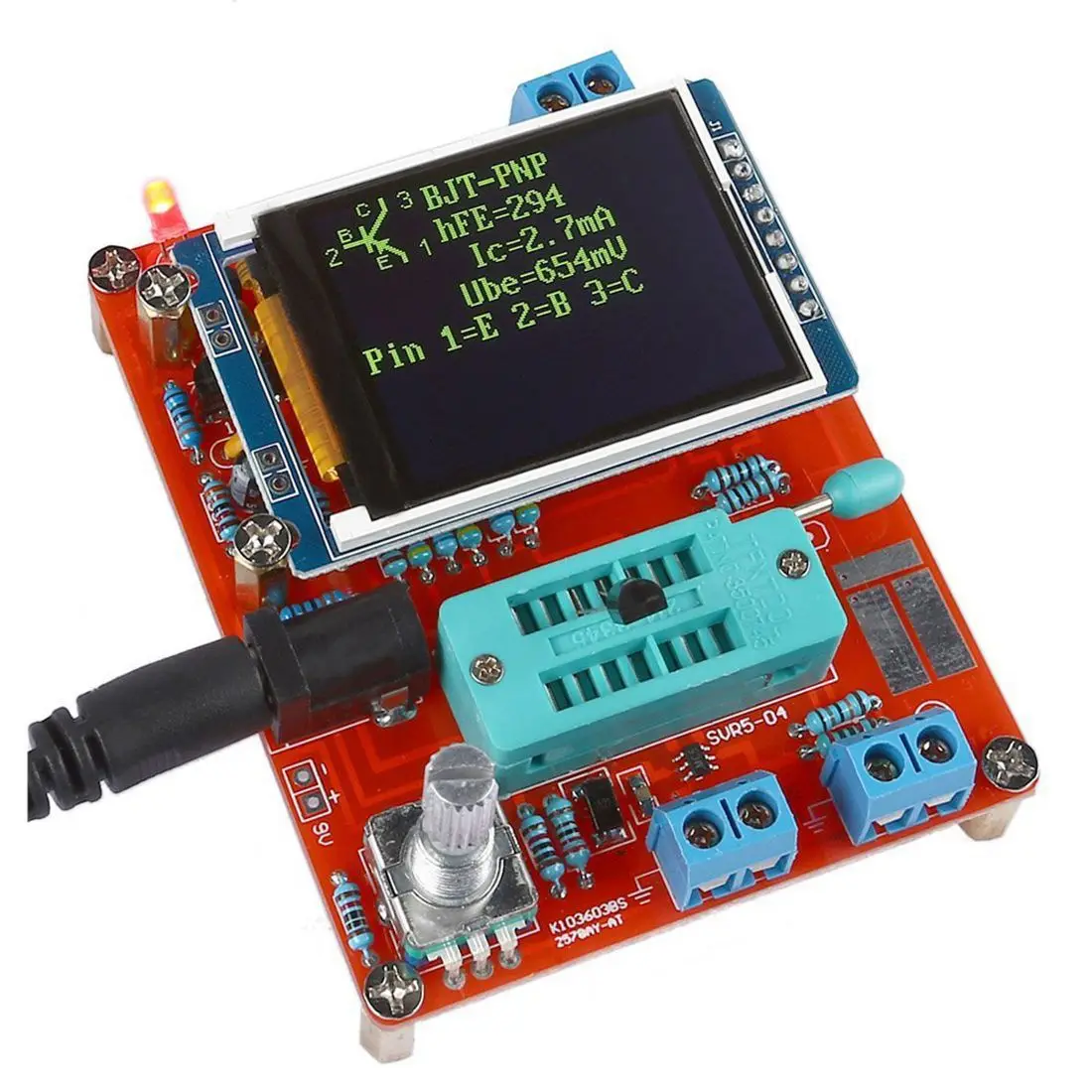 Тестер транзисторов GM328 GM328A измеритель частоты емкости и напряжения диодов LCR ШИМ