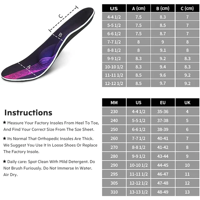 3ANGNI Orthopedic Insoles Arch Support For Flat Feet Women Men Heel Cushions Relief Plantar Fasciitis Insole Orthotic Shoes Sole 4
