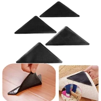14pcs rug carpet grippers triangle rubber mat sticker reusable non slip silicone washable grips home bath room corners pads