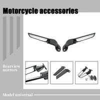 motorcycle rearview side mirrors black adjustable mirrors rear view for honda cbr250 cbr300 cbr400 cbr500 r rr