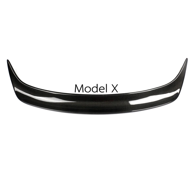 Модель X глянцевый черный спойлер на заднее крыло из углеродного волокна для Tesla