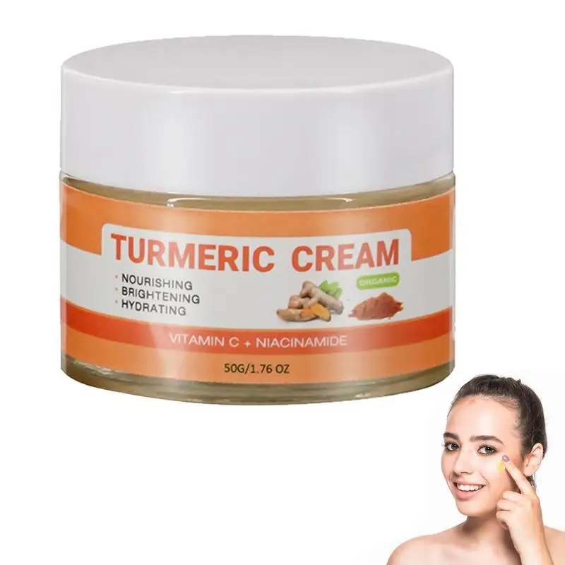 

Крем для кожи лица с куркумой и ровным тоном, уход за кожей лица, глянцевый, быстрое впитывание для жирной кожи и сухой кожи