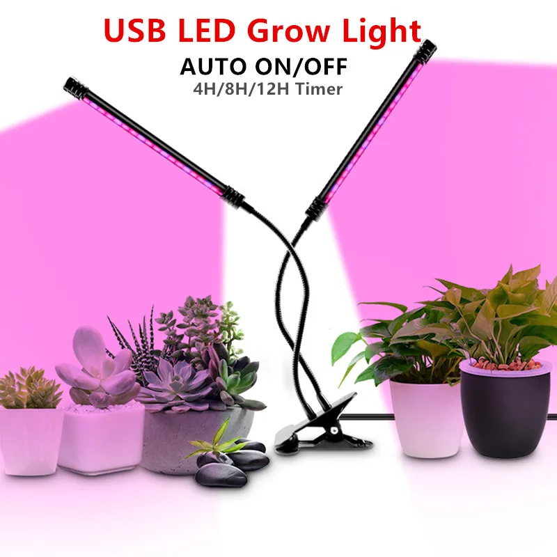 

LED Grow Light USB Phyto Lamp Full Spectrum Fitolamp with Control Phytolamp for Plants Greenhouse Seedlings Flower Indoor Tent