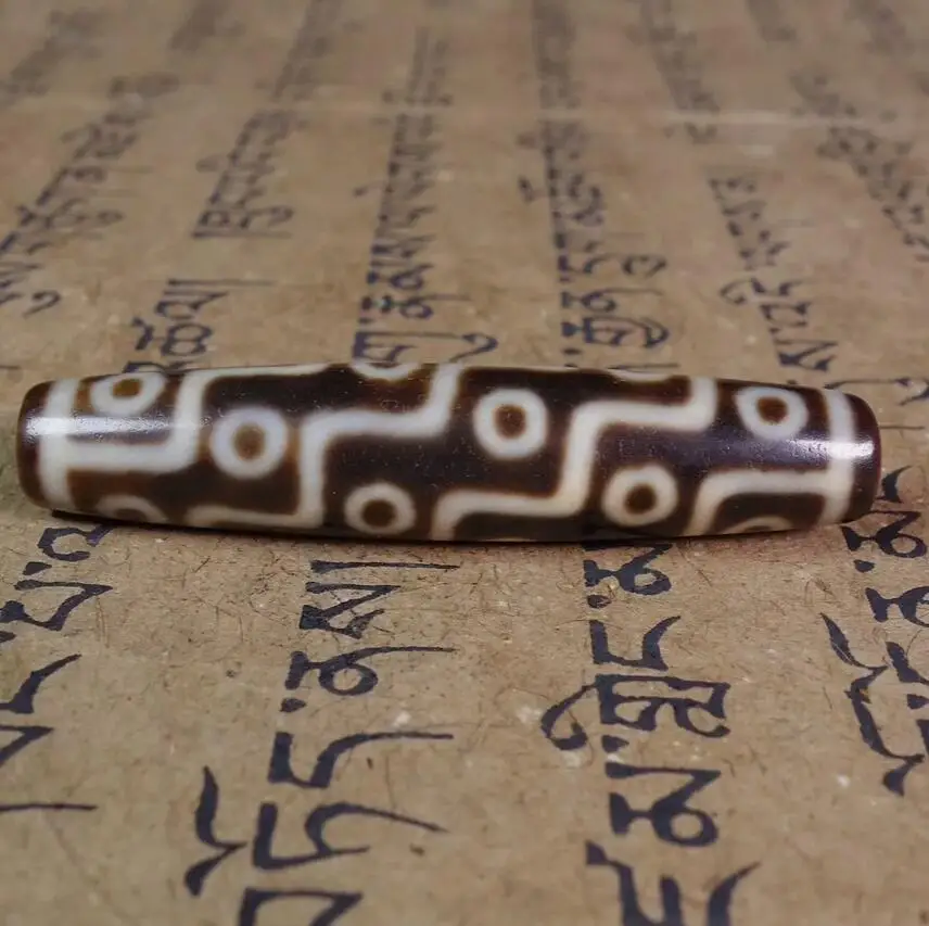 Древние тибетские бусины Дзи старый агат редкий 18-глазный тотем-амулет кулон GZI #