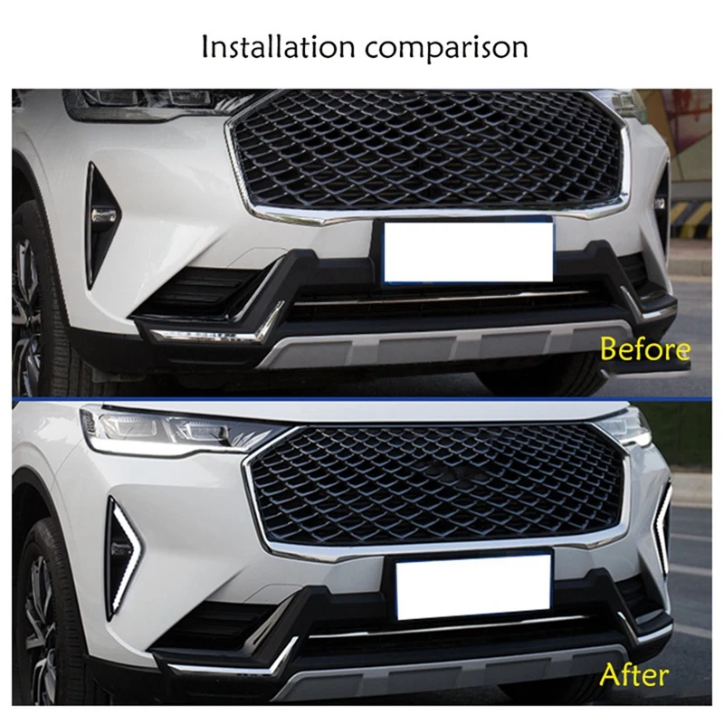 Противотуманные фары на передний бампер автомобиля дневные ходовые огни