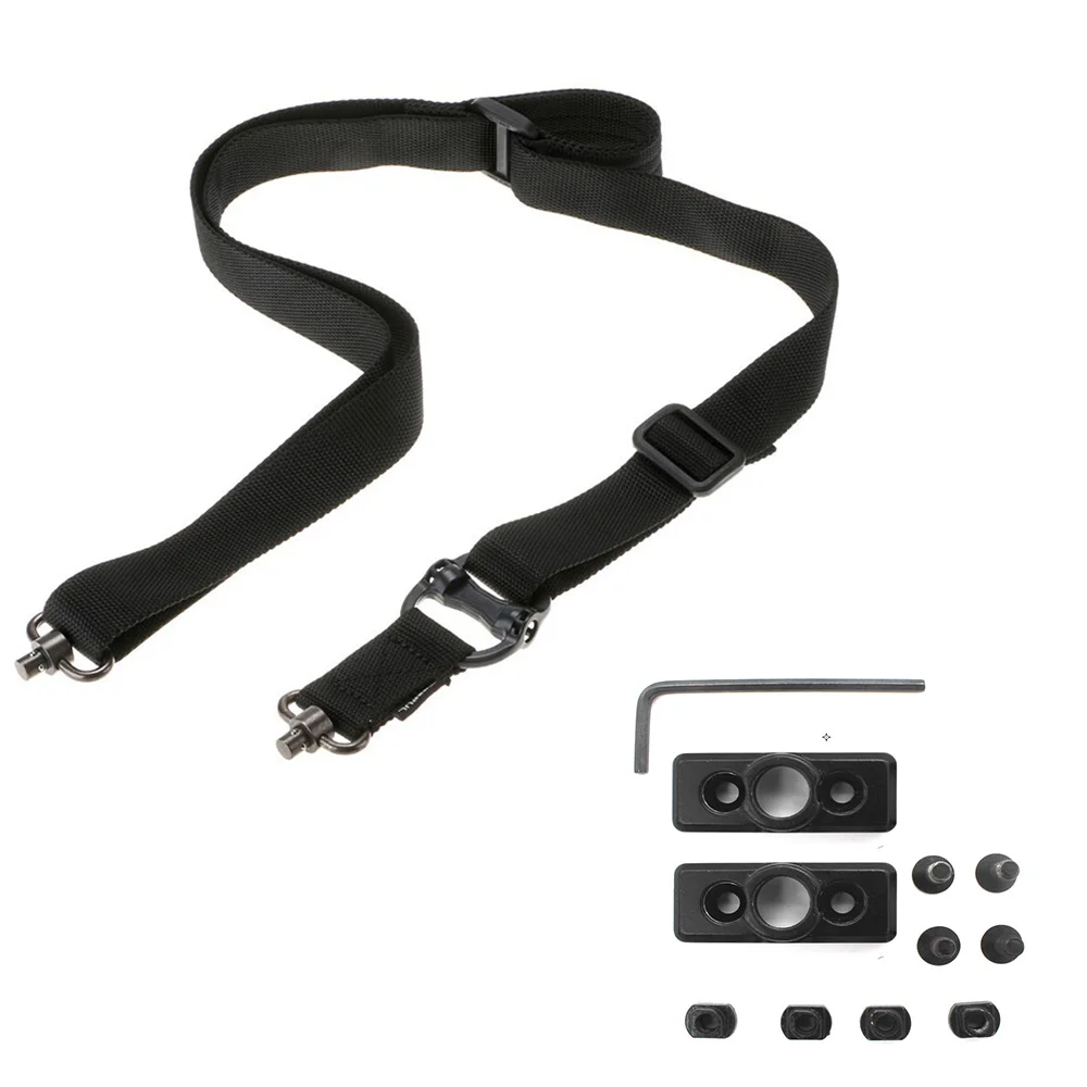 

High Quality Alloy Adjustable Length Two Point Sling MS4 Tactical Rifle Gun Sling With Quickly Release Swivel