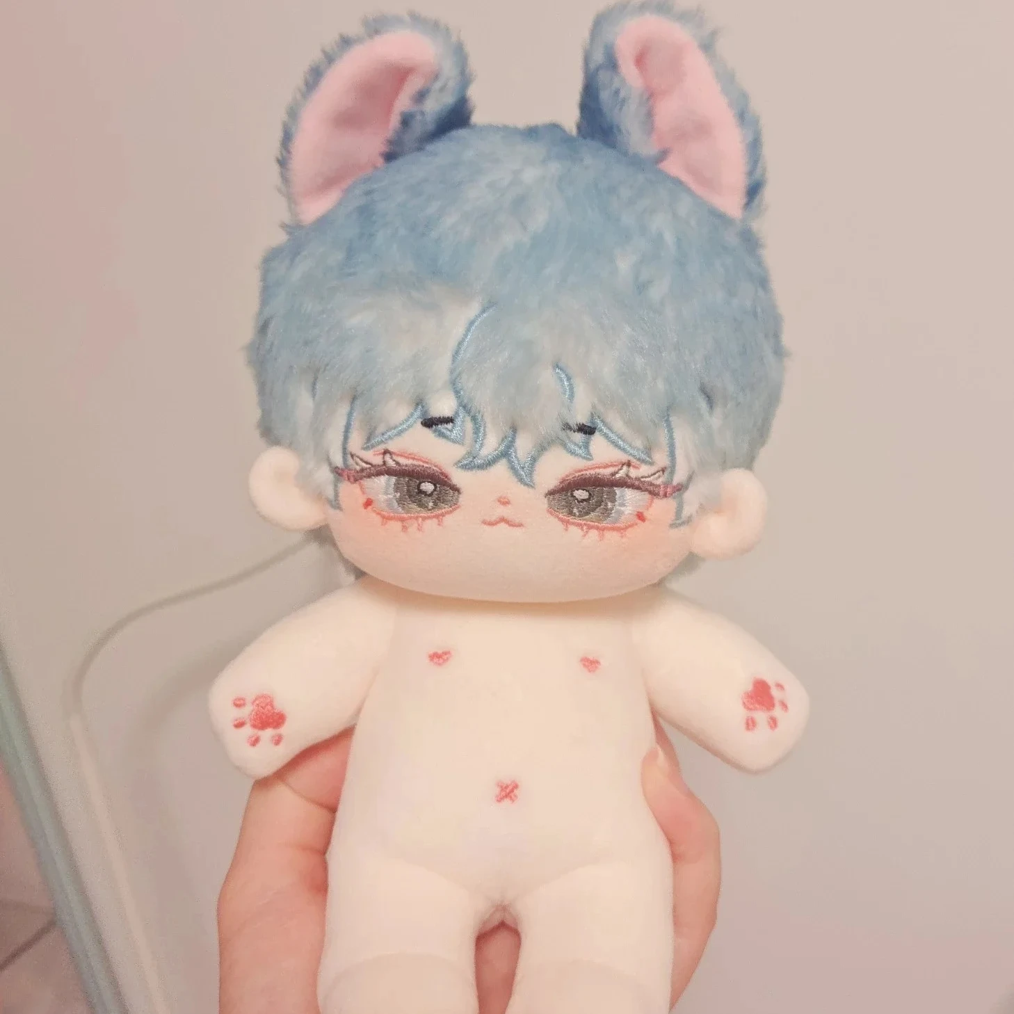

In Stock No attributes Cute blue Monster 20cm Anime Cartoon Boys Plush Stuffed Doll Body Dress Up Pillow s Cosplay Xmas Gift