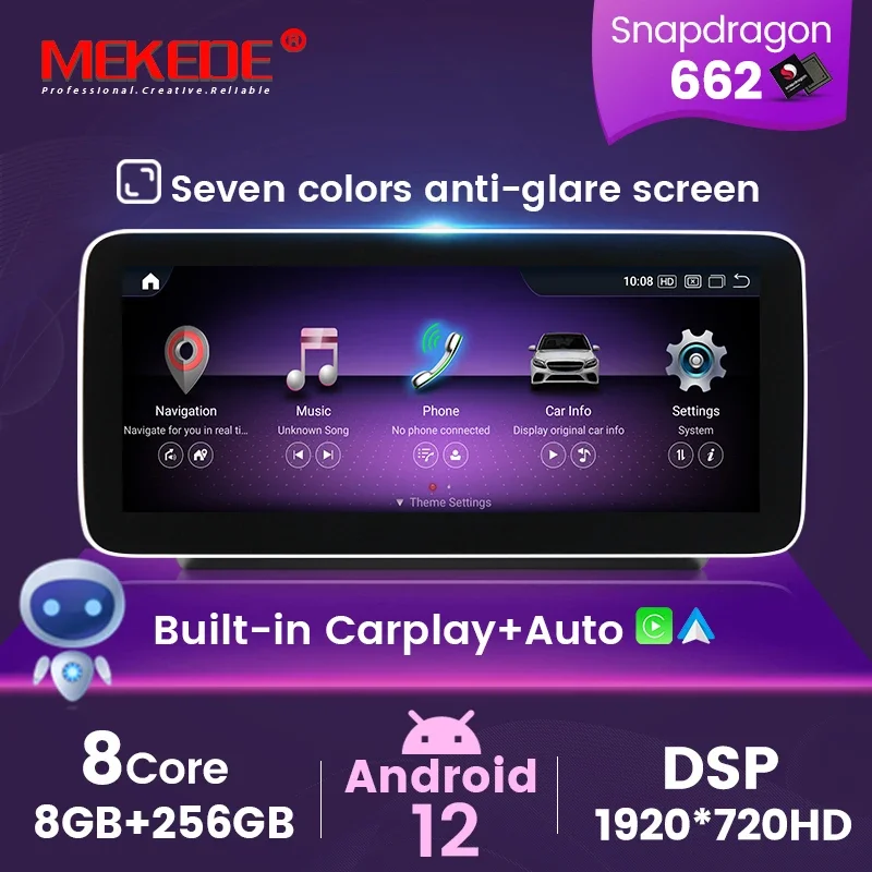 GLC W204 W205 C180 C200 C220 C300 S204 Автомобильный радиоприемник Android DVD-плеер Навигация для