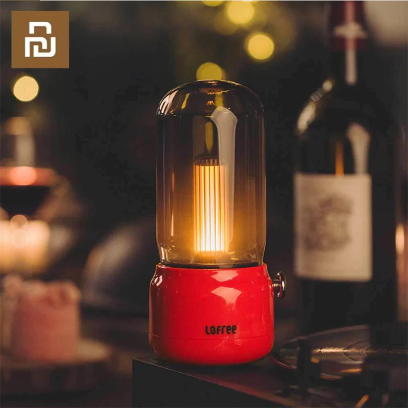 

Youpin Lofree CANDY Retro Light adjustable brightness USB Charging/Charging Stand Candle light 1800k LED Light Gift High Quality