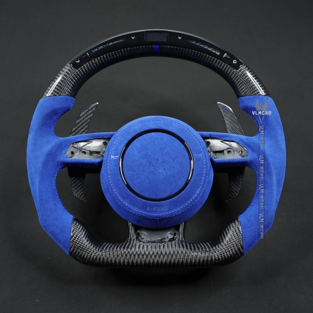 Рулевое колесо VLMCAR из углеродного волокна для Audi A1 A3 A4 A5 A6C7 A7 Performance Luxury Upgrade Perfect Fit