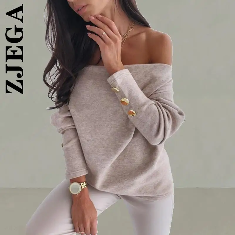 

Zjega Knitted Women Sweater New Korean Pullovers Girl Women Sweaters Basic Jumper Top Women Chic Harajuku Female Woman Sweaters