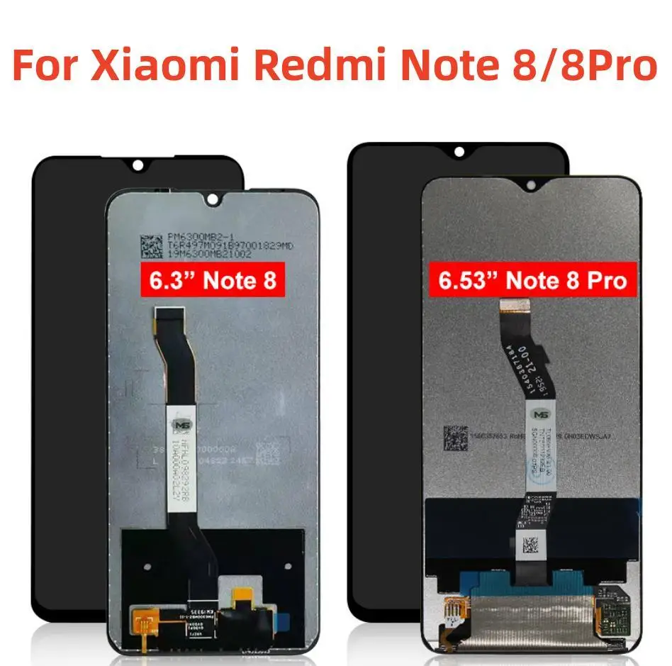 

ЖК-дисплей 6,53 дюйма для Xiaomi Redmi Note 8 Pro, сенсорный экран, дигитайзер для Xiaomi Redmi Note 8, ЖК-дисплей, запасные части