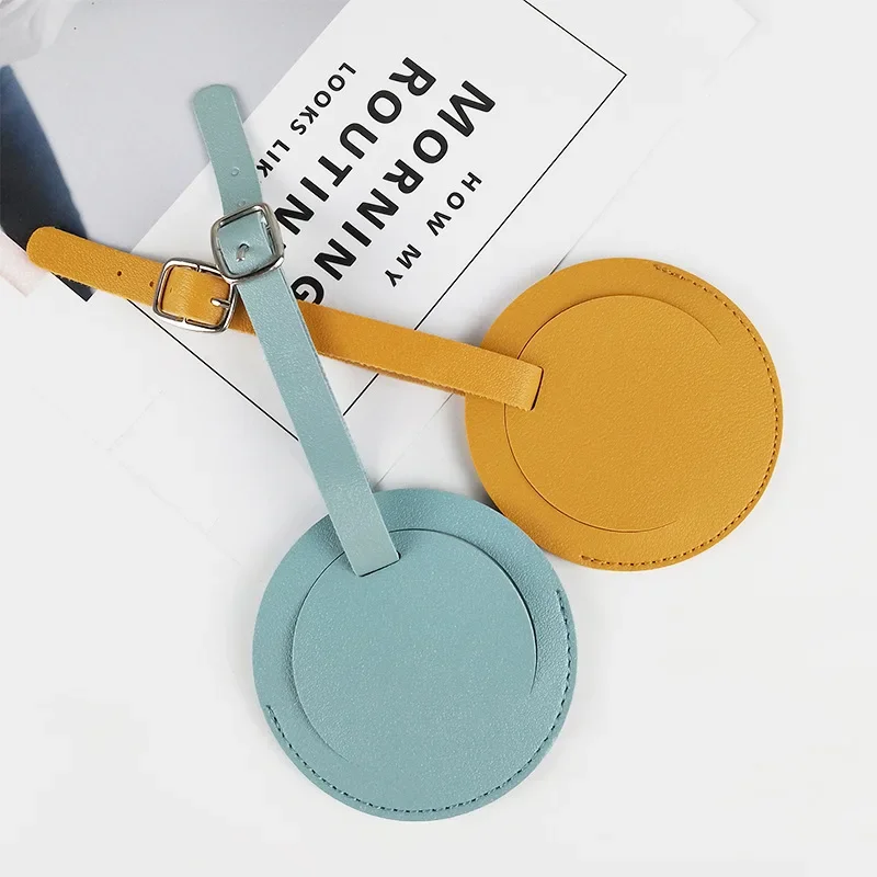 Простые круглые бирки для багажа