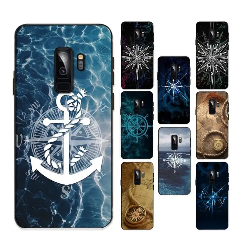 

World Map Compass Nautical Phone Case for Samsung S20 lite S21 S10 S9 plus for Redmi Note8 9pro for Huawei Y6 cover