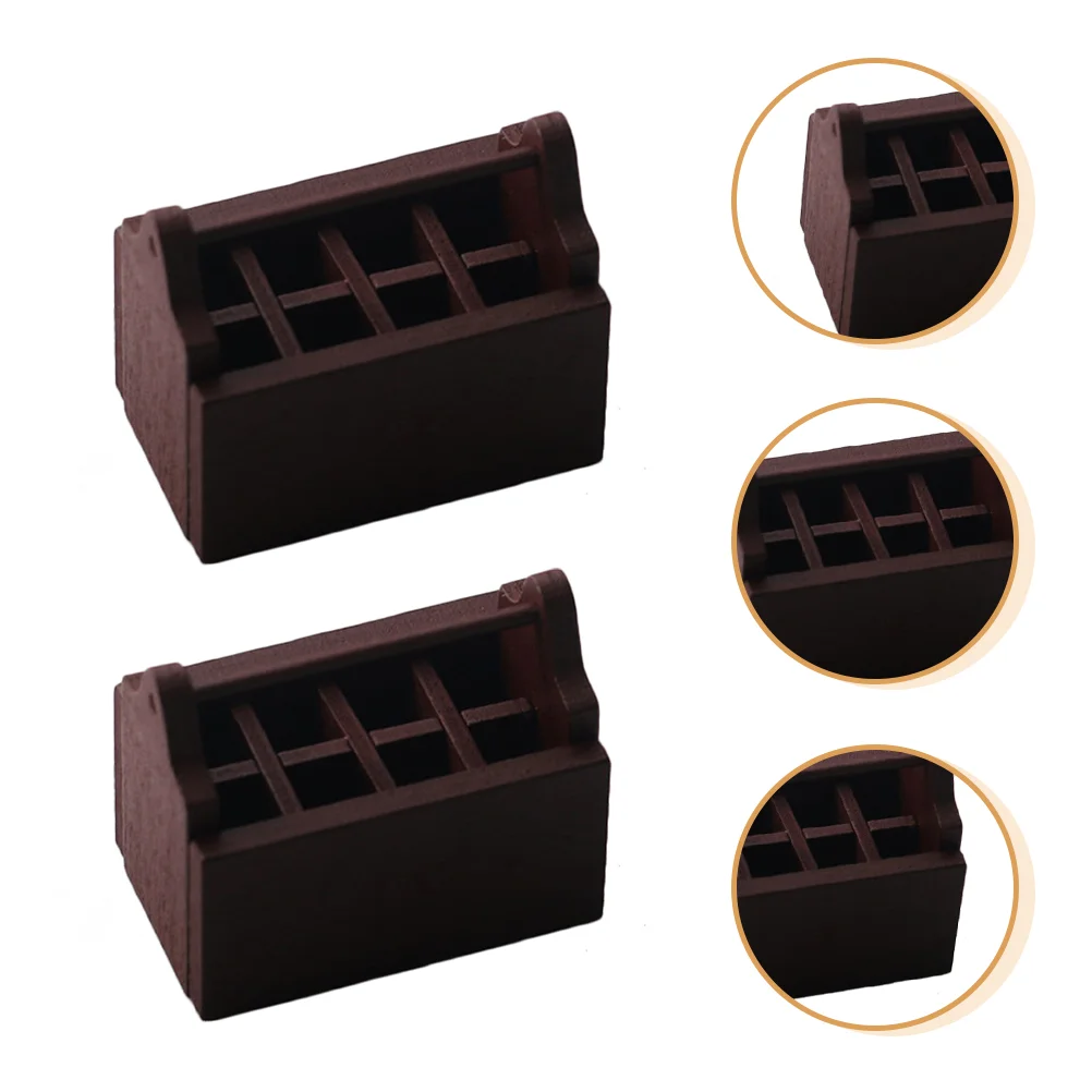 2 шт. мини-ящик для инструментов ящик дома аксессуары орнамент декор деревянное