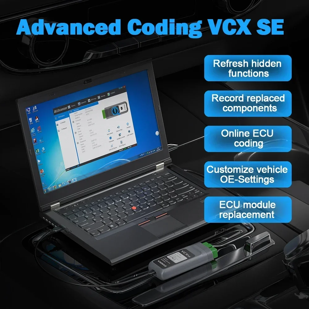 Фото VXDIAG VCX SE для Mercedes Benz Car OBD2 диагностический инструмент MB Star C6 DoIP активный тест все системы диагностика кодирование программирование №3