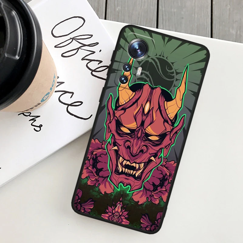 Фото Чехол с японским логотипом самурая для Xiaomi Mi 14 13 12T 12S 12X 12 11i 11X 11T 11 Ultra Lite Pro, мягкий черный чехол из ТПУ для телефона №5