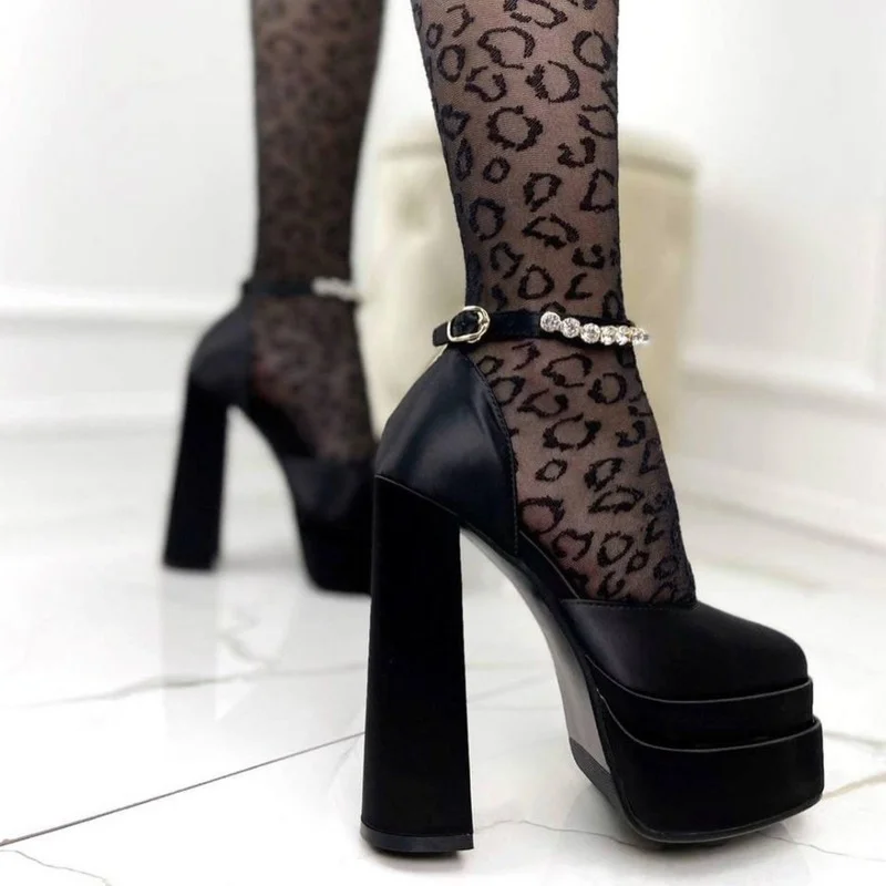 

Босоножки женские классические на платформе, туфли-лодочки в стиле ретро, Туфли Мэри Джейн, обувь на массивном каблуке для вечерние НКИ, вес...