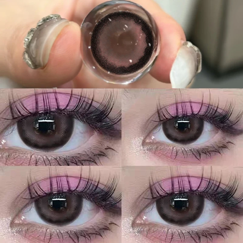 

Контактные линзы MILL CREEK, 2 шт., черные линзы для глаз, коричневые линзы, высокое качество, большой глаз, ежегодная Быстрая доставка