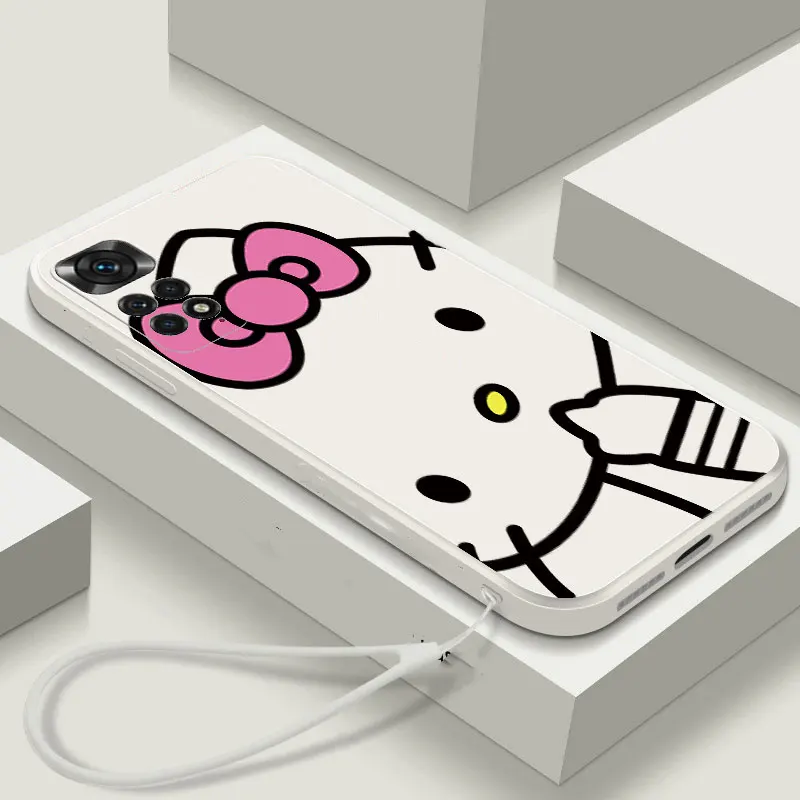 Cute Kitty Bow Tie Tpu Case For Xiaomi 13 12T 12C Mi 12 Lite POCO F5 X3 GT X4 C55 M3 M4 Pro F3 F4 GT Redmi K50 Ultra Cover
